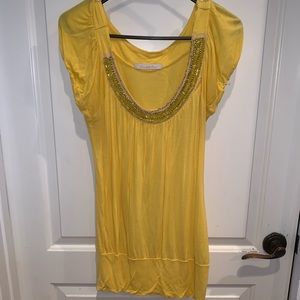 Yellow embellished blouse